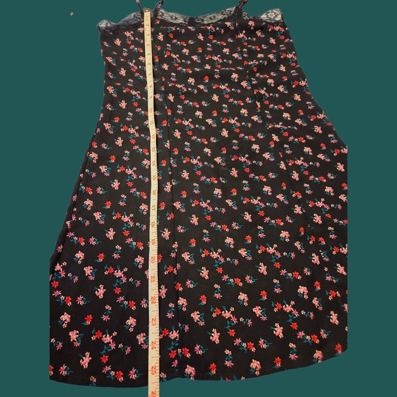 H&M Sz 4 (S) Floral Slip Dress Lace - Picture 6 of 8